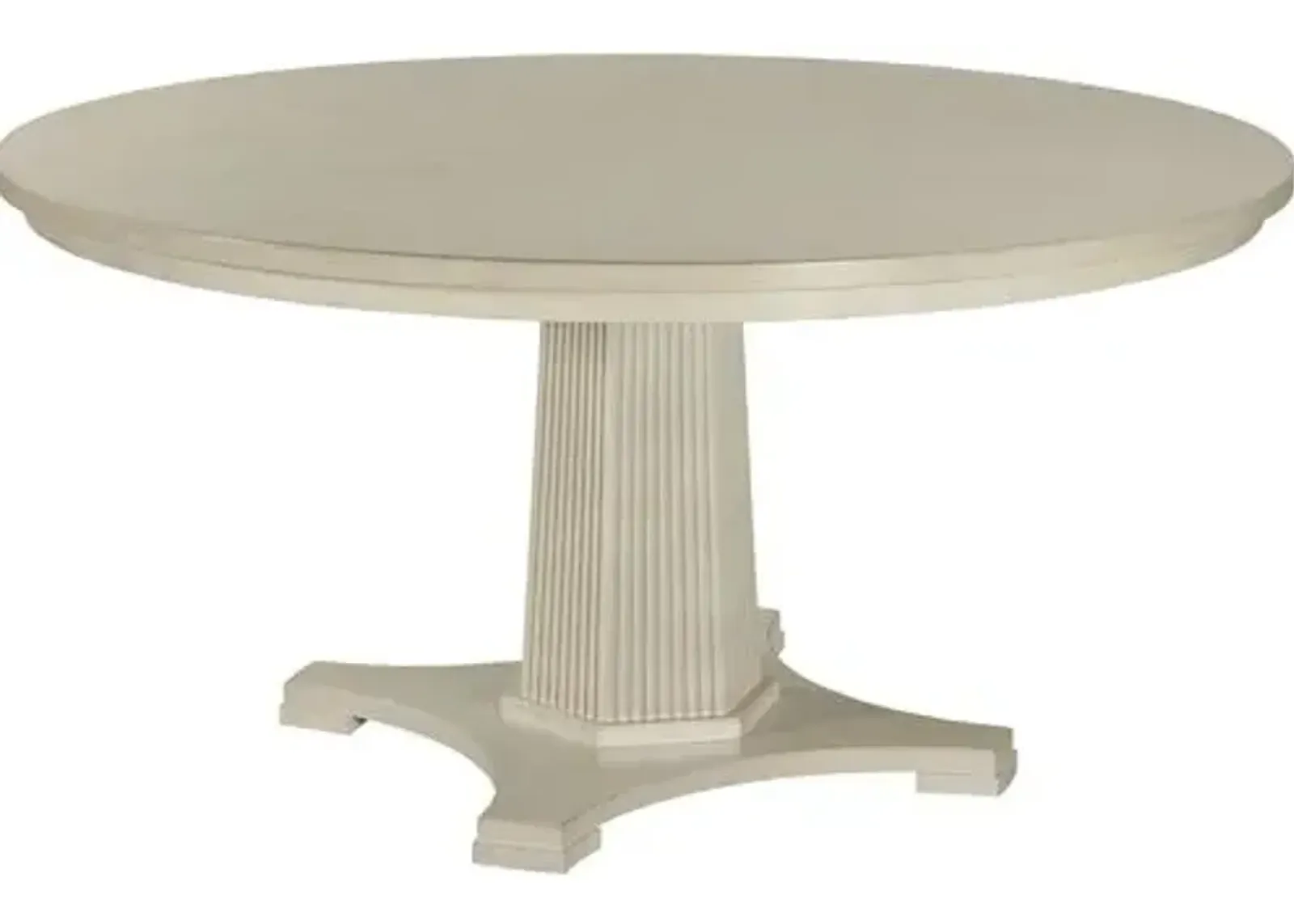 Hilton Round Pedestal Dining Table - Whitewash