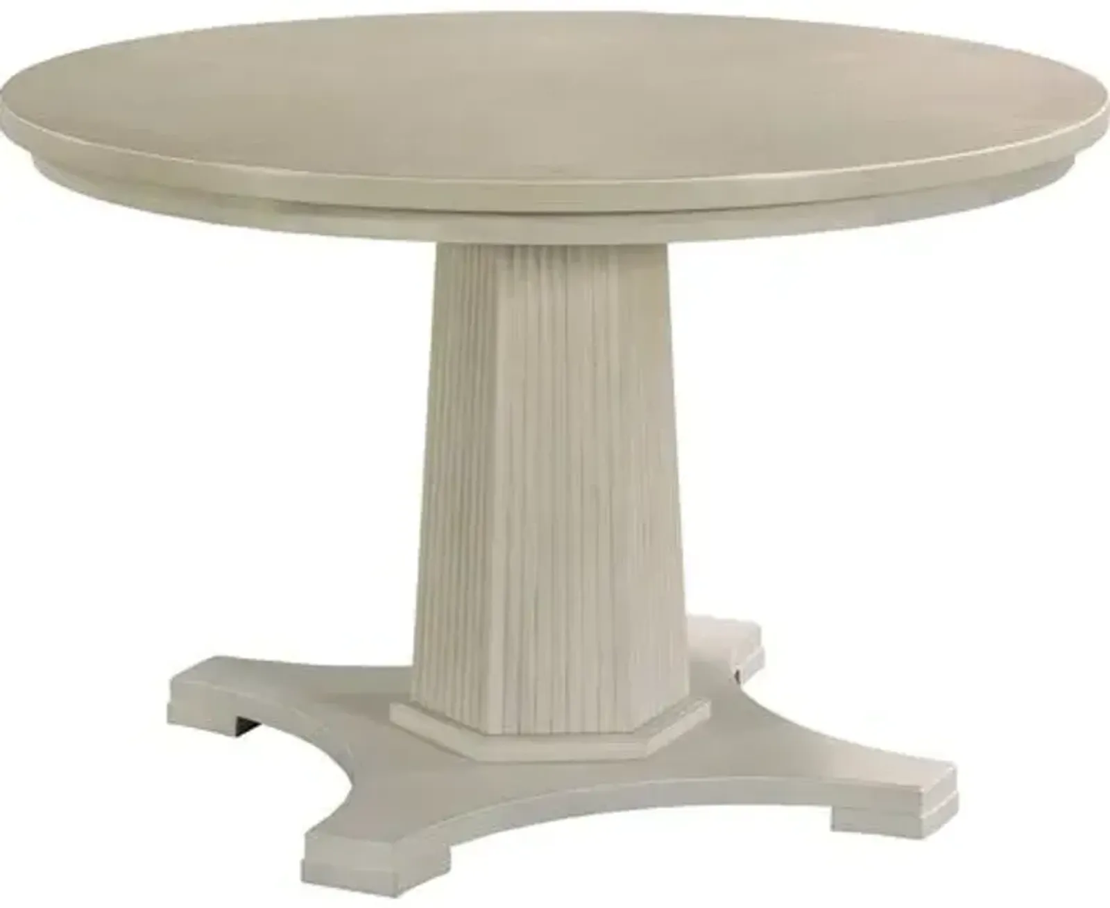 Hilton Round Pedestal Dining Table - Whitewash