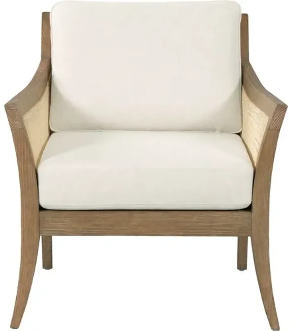 Waylen Cane Lounge Chair - Vintage Natural/White