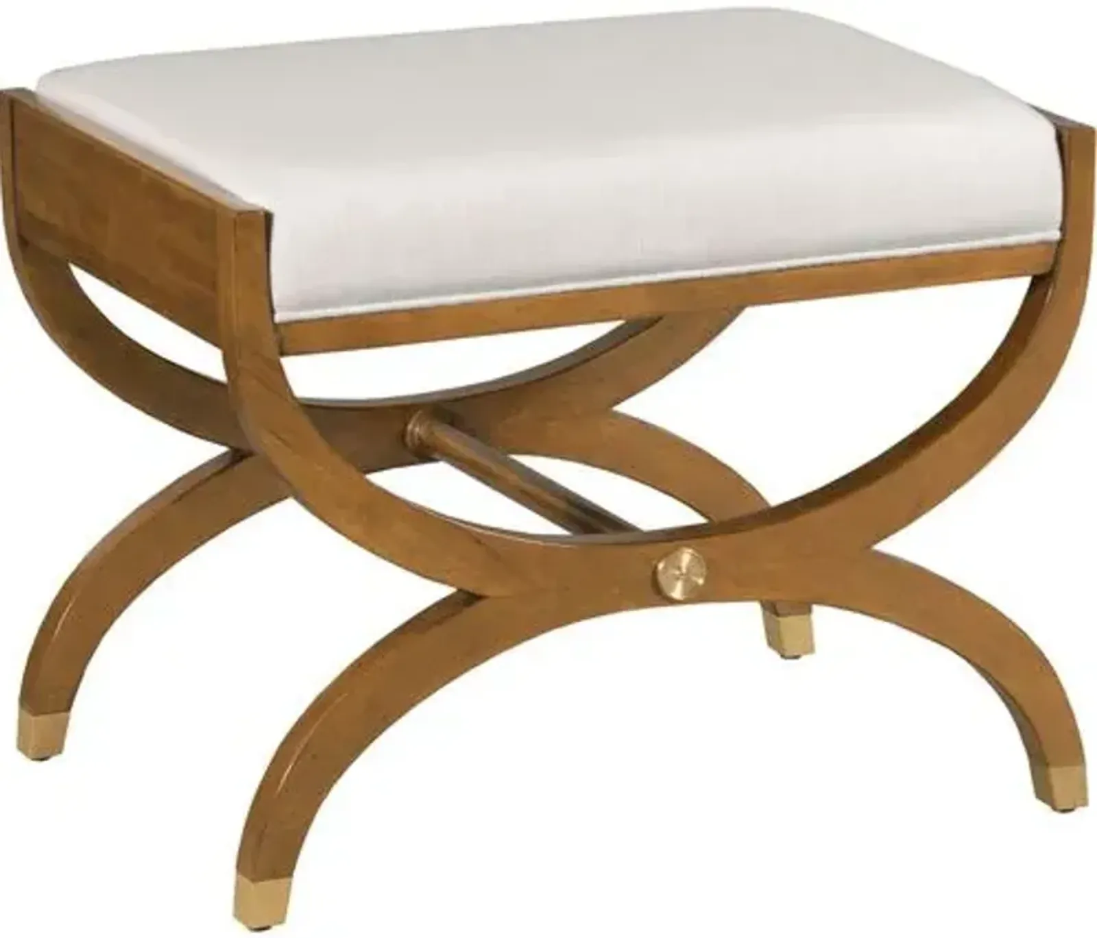 Noel Bench/Ottoman - Hazelnut/White - Brown