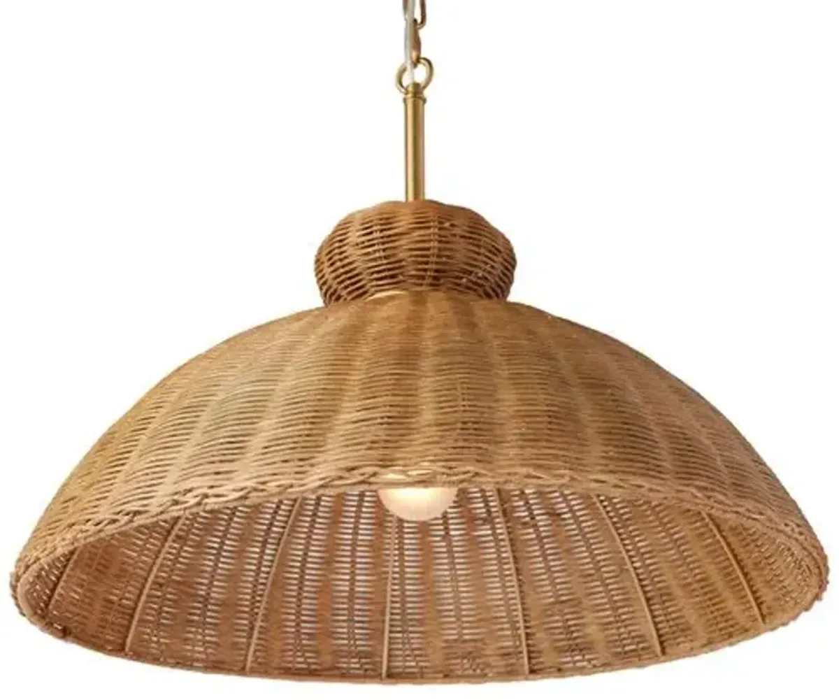 Habi Rattan Pendant - Natural - Brown