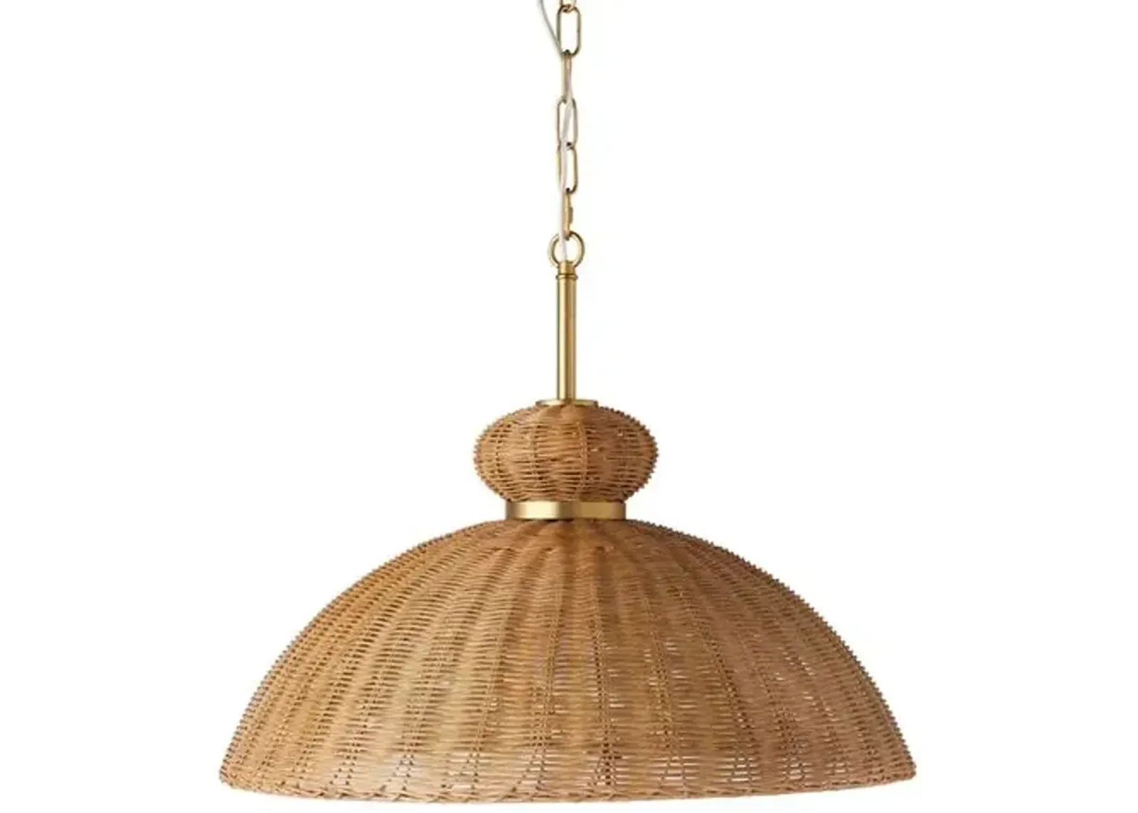 Habi Rattan Pendant - Natural - Brown