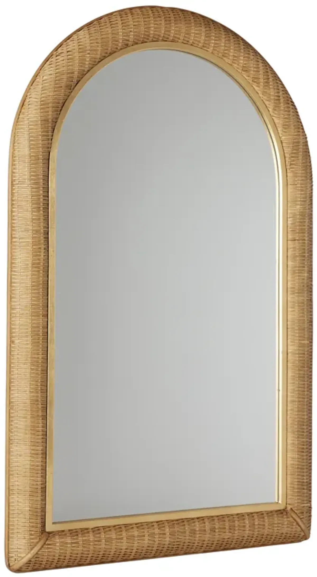 Habi Rattan Arched Wall Mirror - Natural