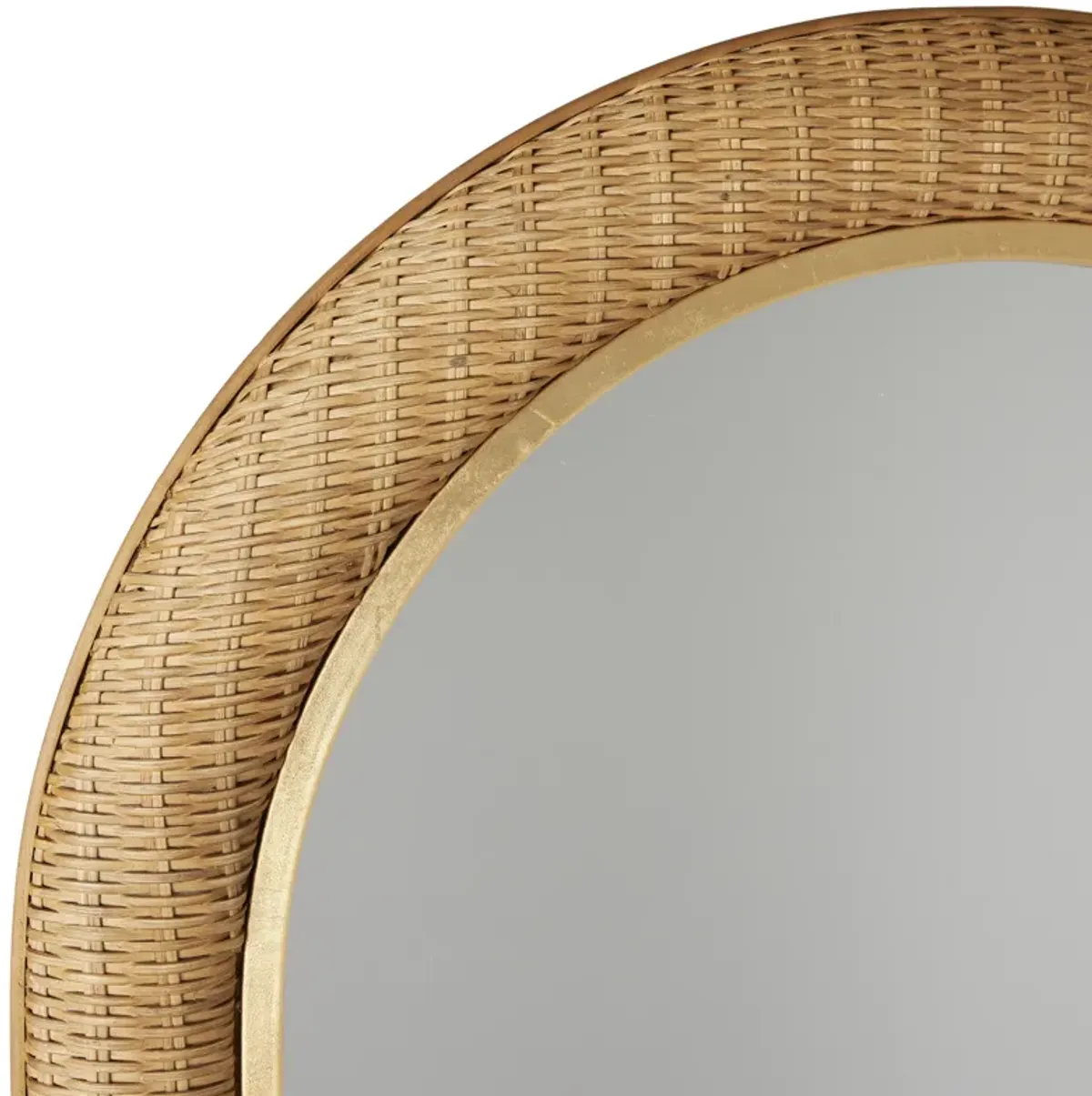 Habi Rattan Arched Wall Mirror - Natural