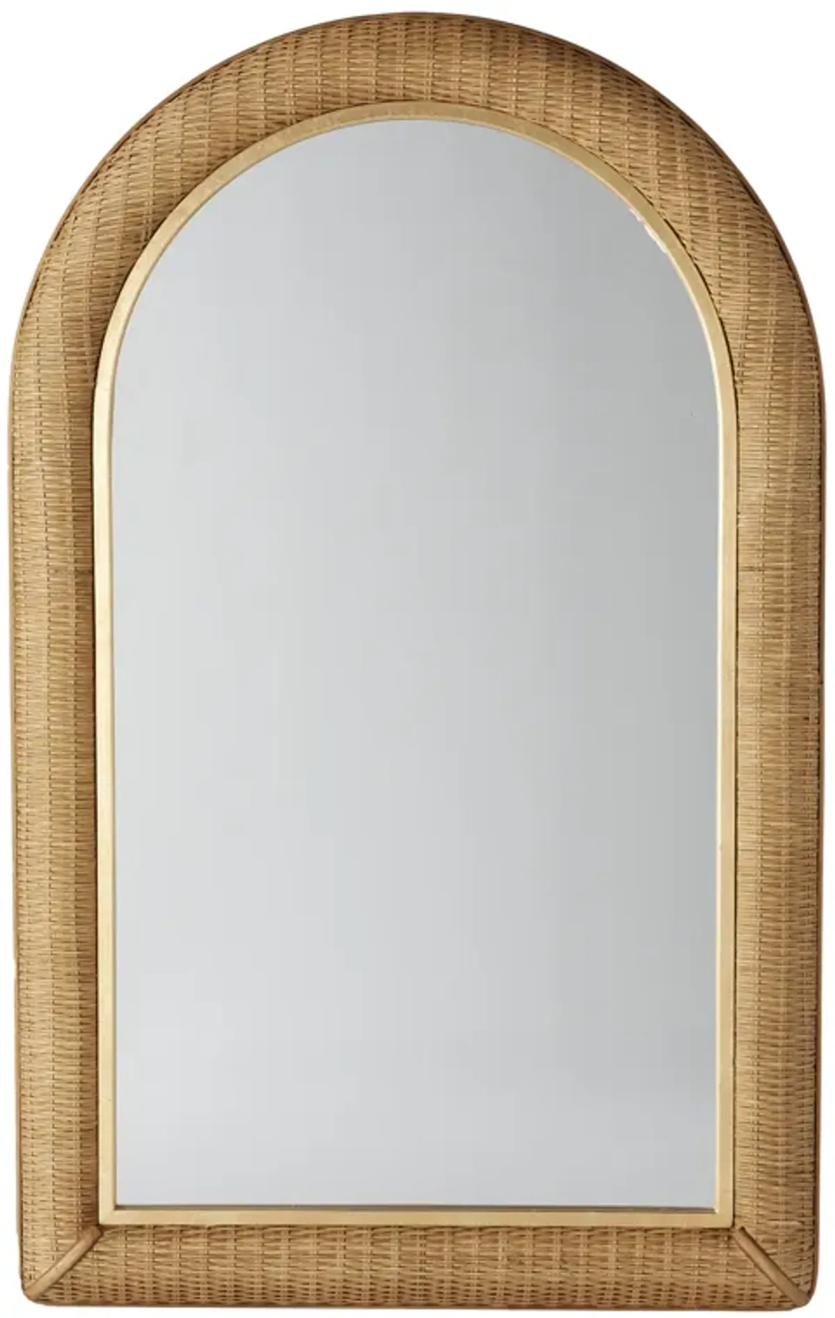 Habi Rattan Arched Wall Mirror - Natural