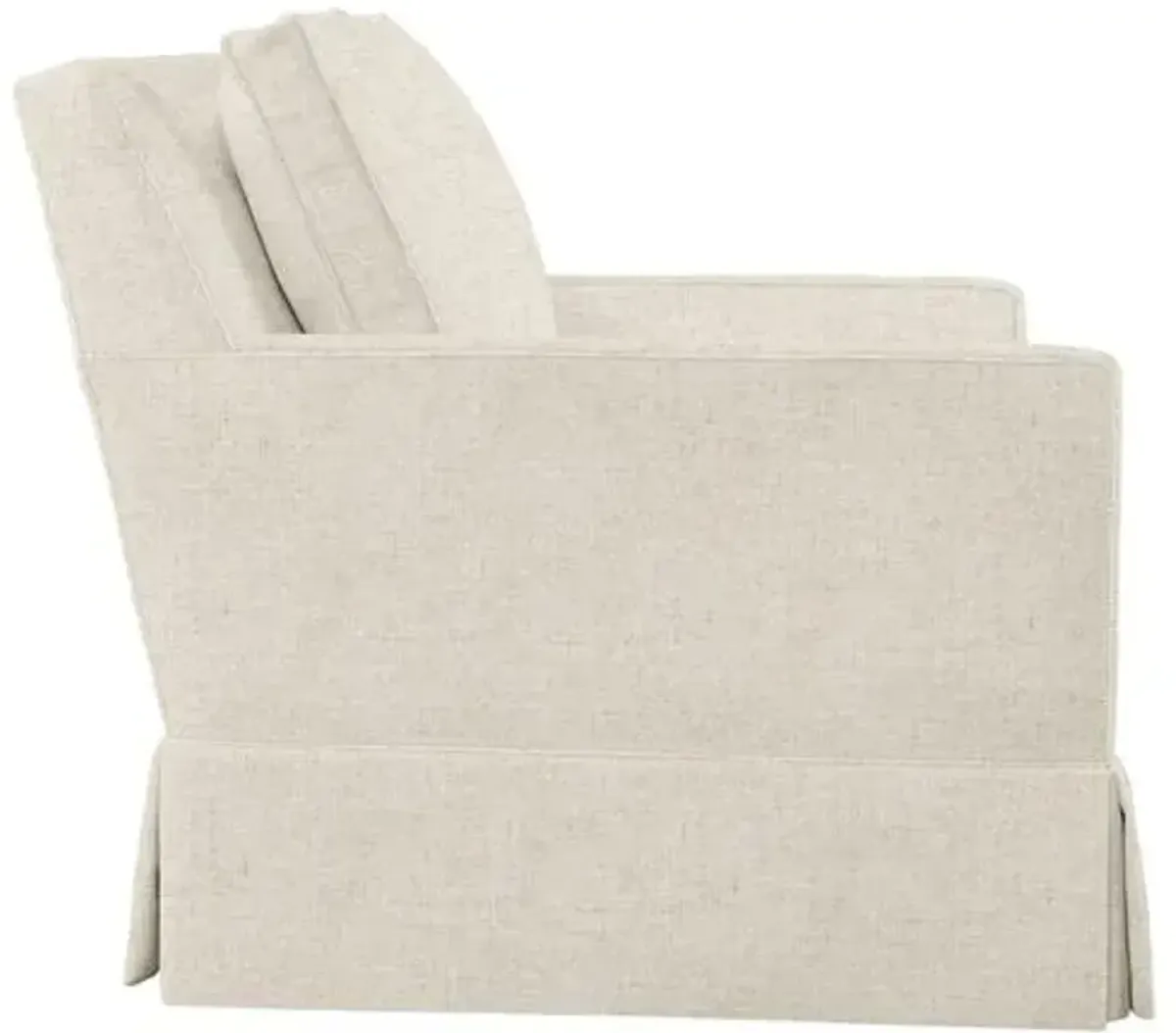 Auburn Club Chair - Crypton Linen - Miles Talbott - Hancrafted in the USA