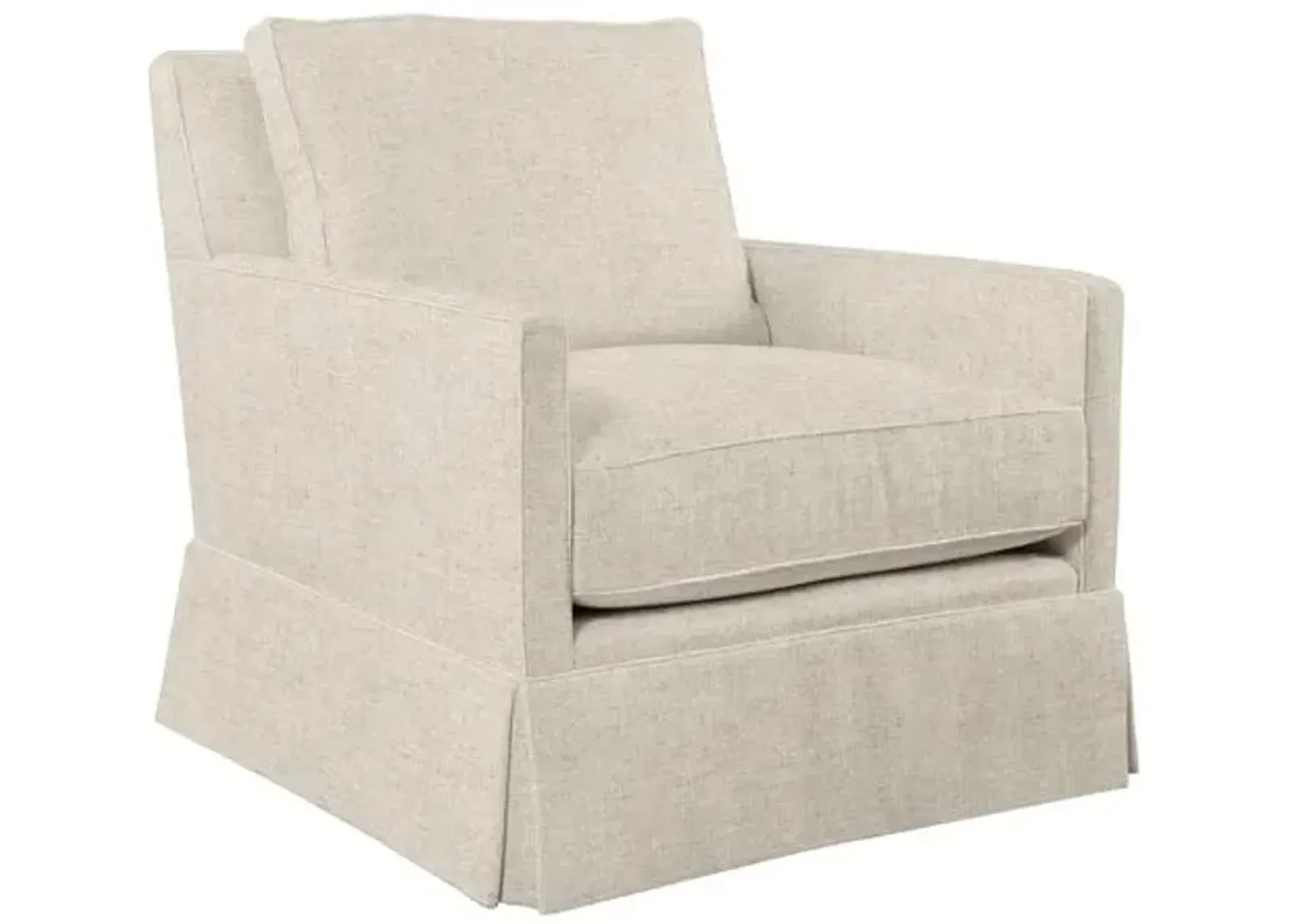 Auburn Club Chair - Crypton Linen - Miles Talbott - Hancrafted in the USA