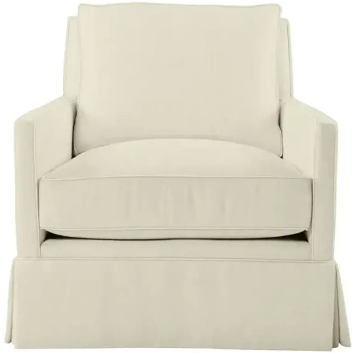 Auburn Club Chair - Crypton Linen - Miles Talbott - Hancrafted in the USA