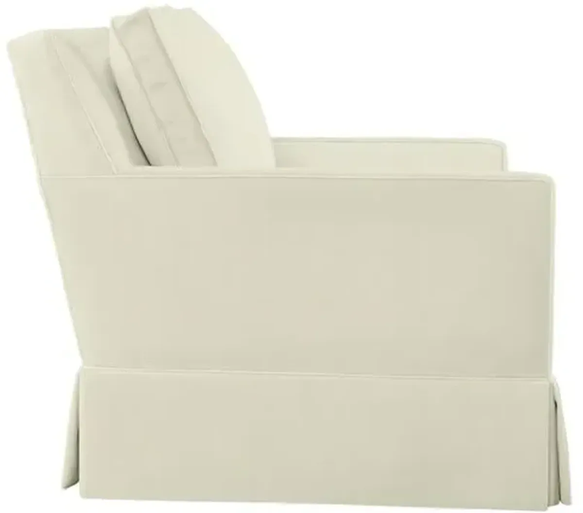 Auburn Club Chair - Crypton Linen - Miles Talbott - Hancrafted in the USA