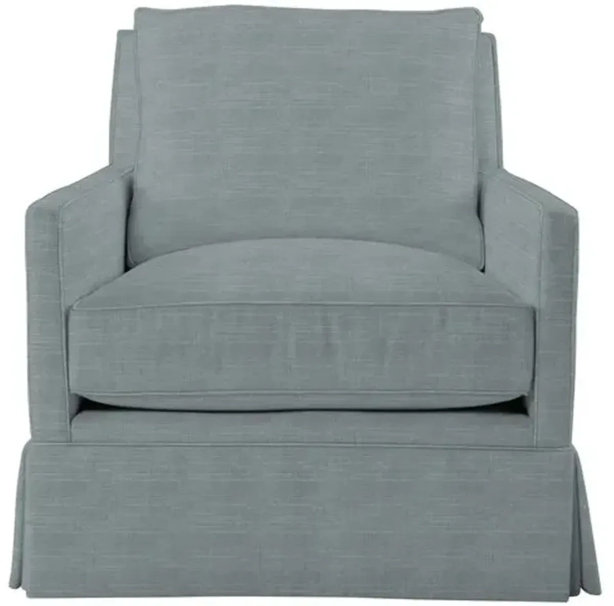 Auburn Club Chair - Crypton Linen - Miles Talbott - Hancrafted in the USA