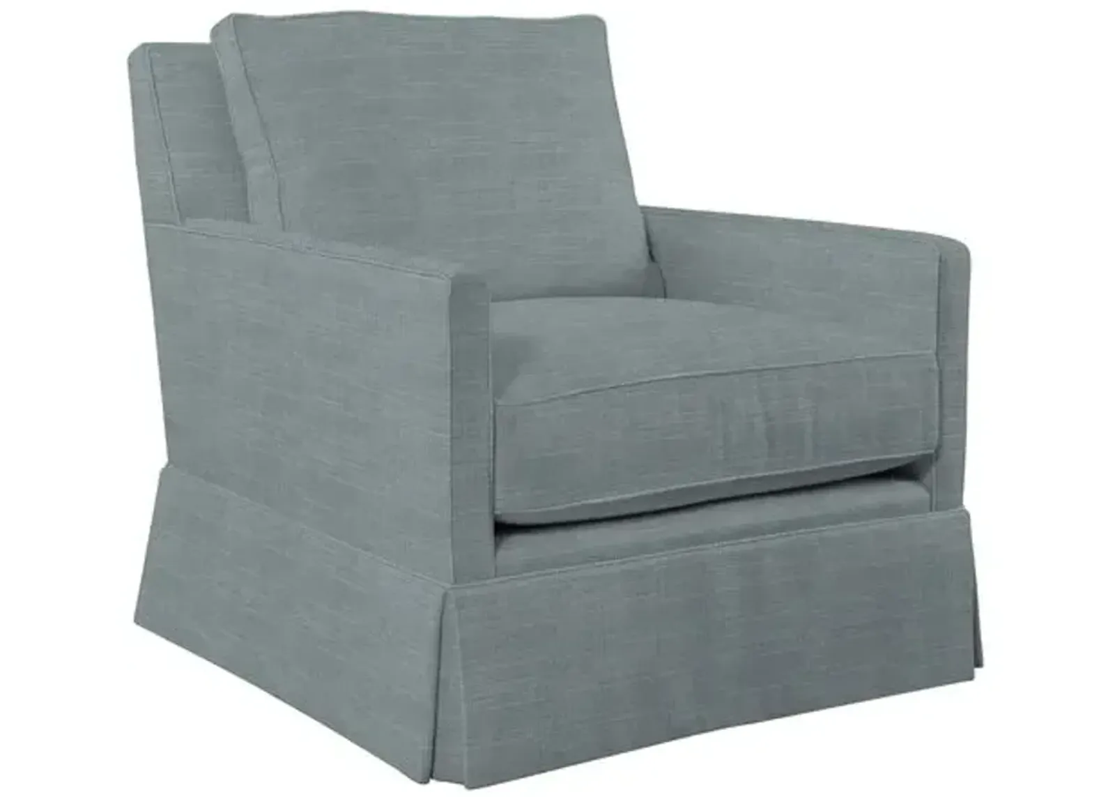 Auburn Club Chair - Crypton Linen - Miles Talbott - Hancrafted in the USA