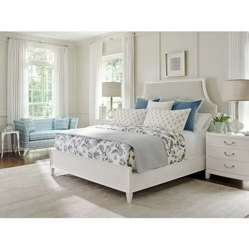 Avondale Inverness Upholstered Bed - White