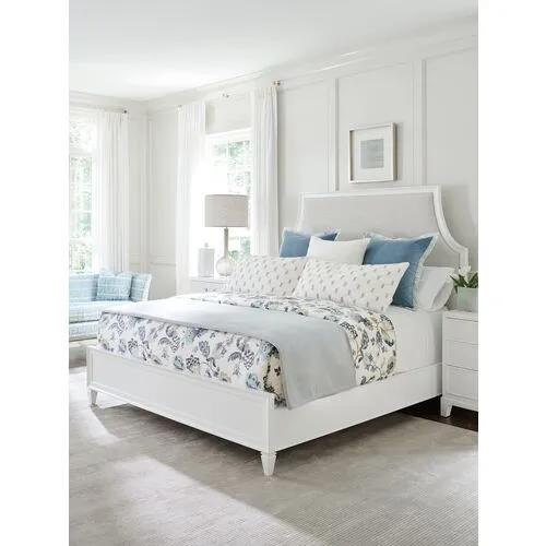 Avondale Inverness Upholstered Bed - White