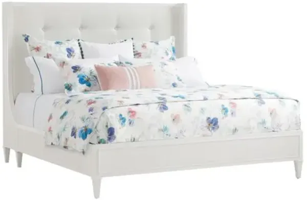 Avondale Arlington Platform Bed - White - Lexington, Upholstered, Comfortable & Durable