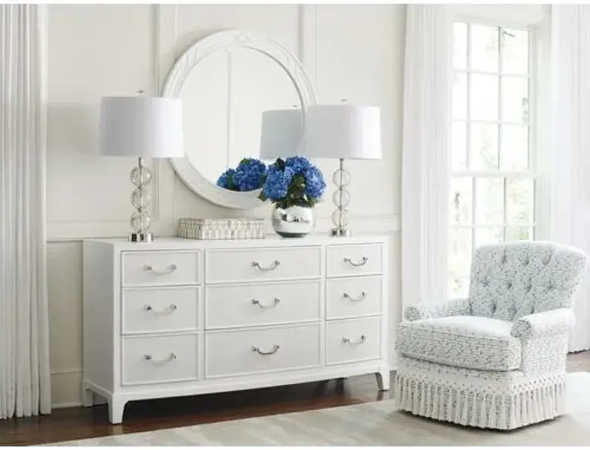 Avondale Silver Lake Triple Dresser - White