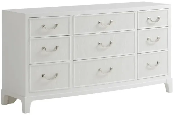 Avondale Silver Lake Triple Dresser, White