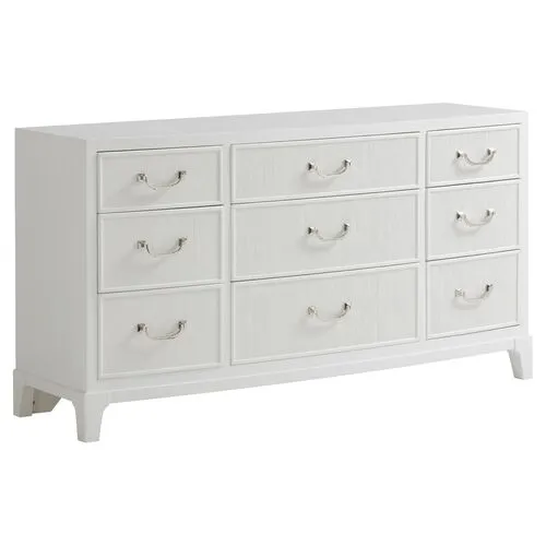 Avondale Silver Lake Triple Dresser - White