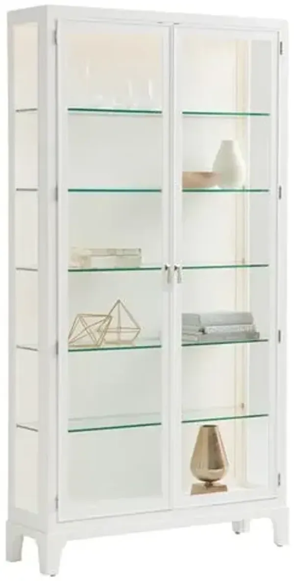 Avondale Lakeshore Curio Cabinet - White