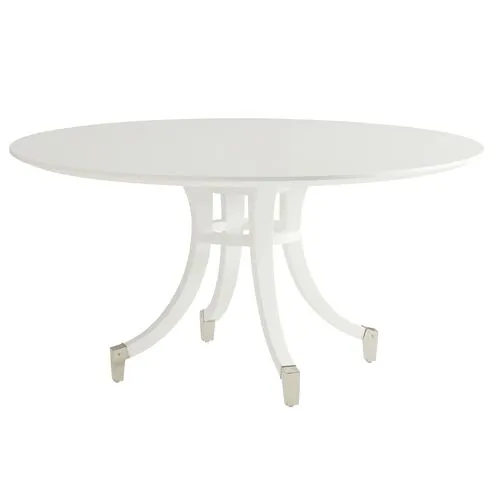 Avondale Bloomfield 54" Round Dining Table - White