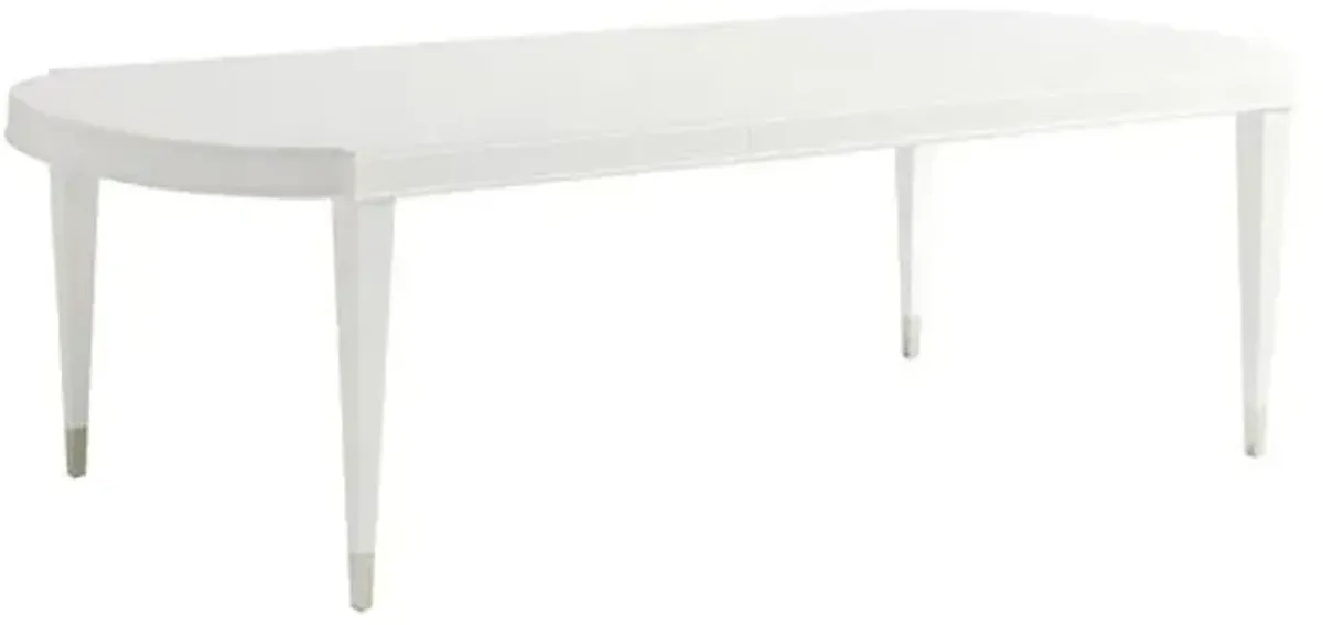 Avondale Vernon Hills Rectangular Extension Dining Table - White - Lexington