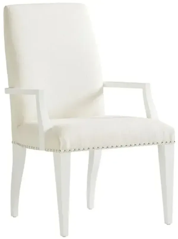 Avondale Darien Upholstered Armchair - White - Lexington