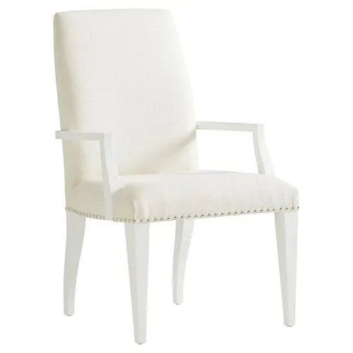 Avondale Darien Upholstered Armchair - White