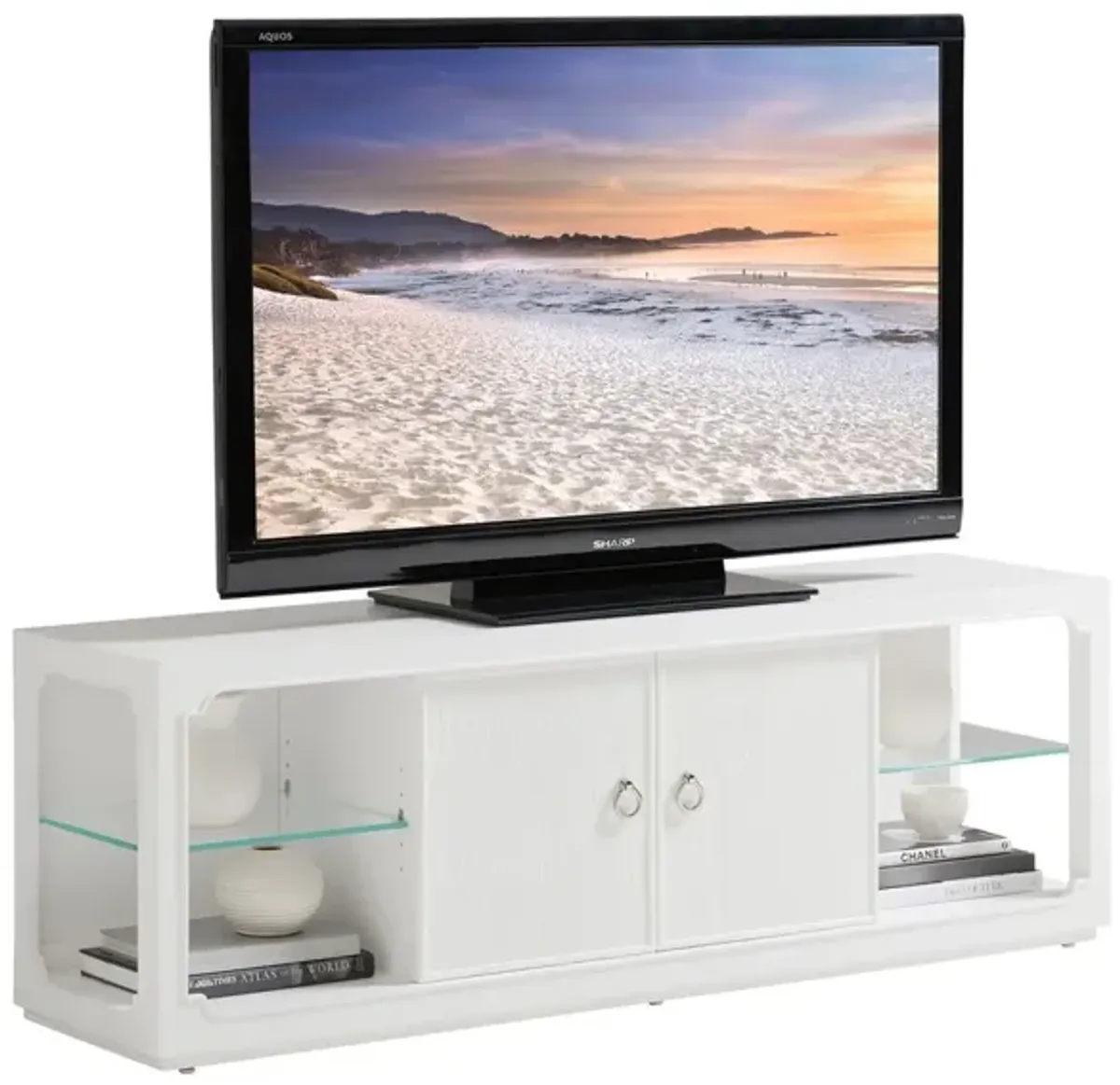 Avondale Hamilton Media Console, White