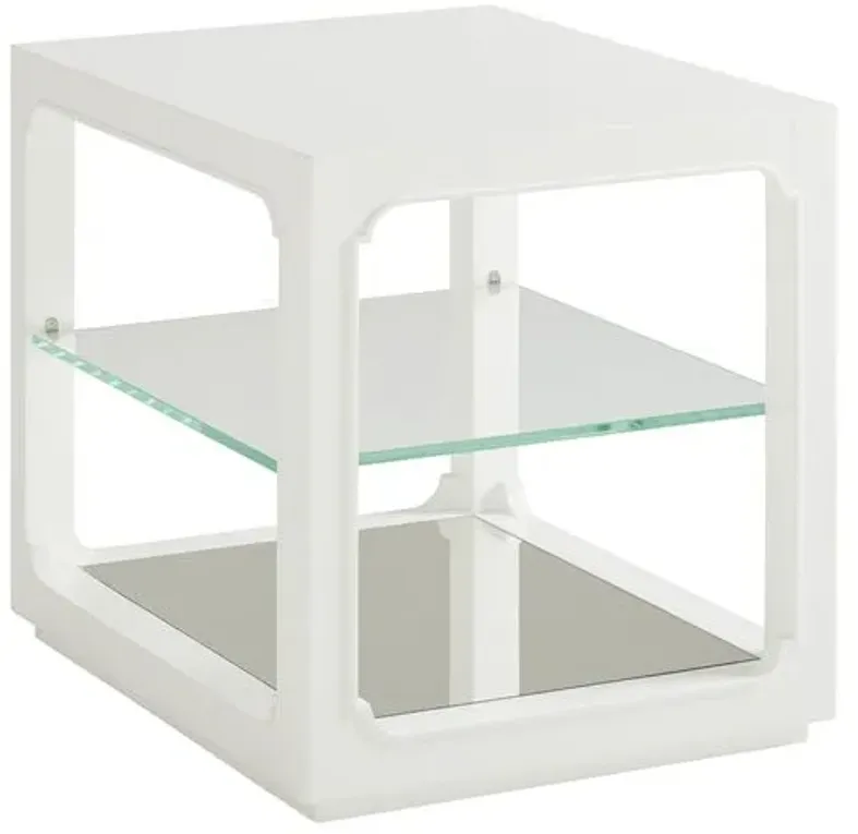 Avondale Glenwood End Table - White