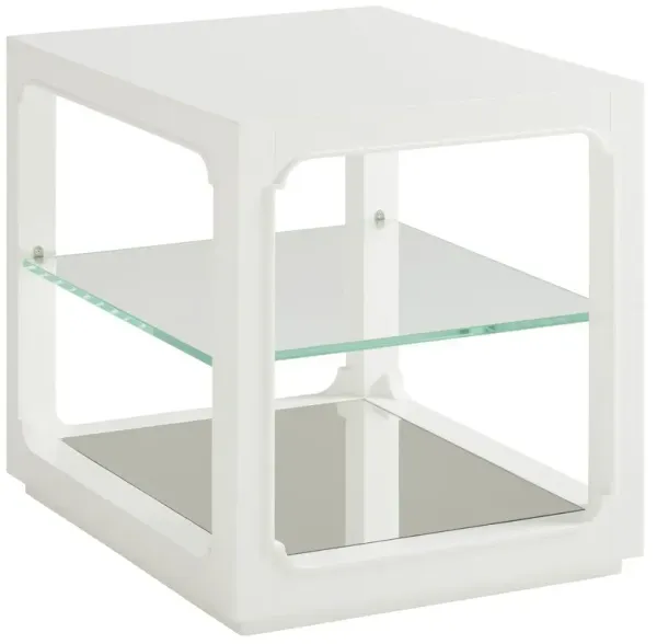 Avondale Glenwood End Table, White