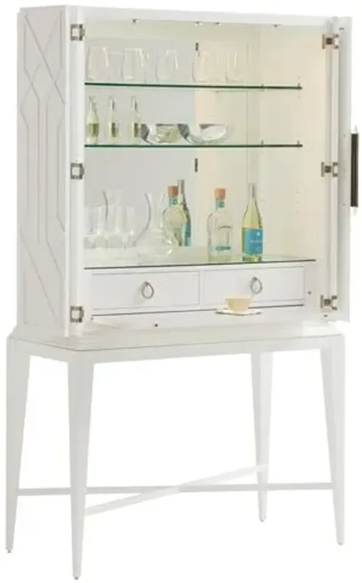 Avondale Elmhurst Bar Cabinet - White