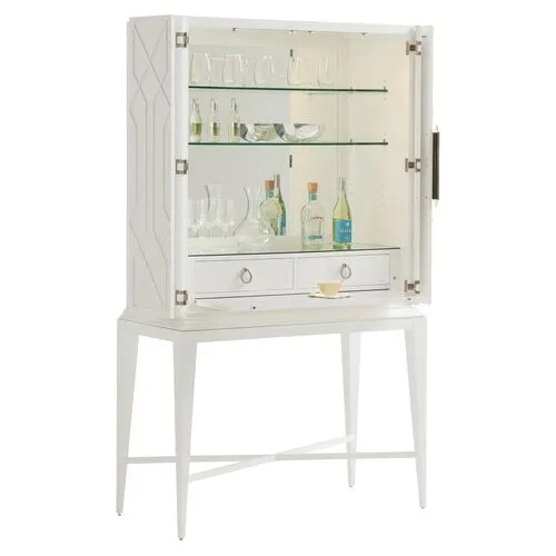 Avondale Elmhurst Bar Cabinet - White