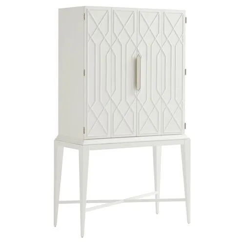 Avondale Elmhurst Bar Cabinet - White