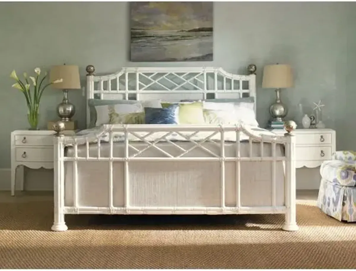 Ivory Key Pritchards Bay Panel Bed - White - Tommy Bahama