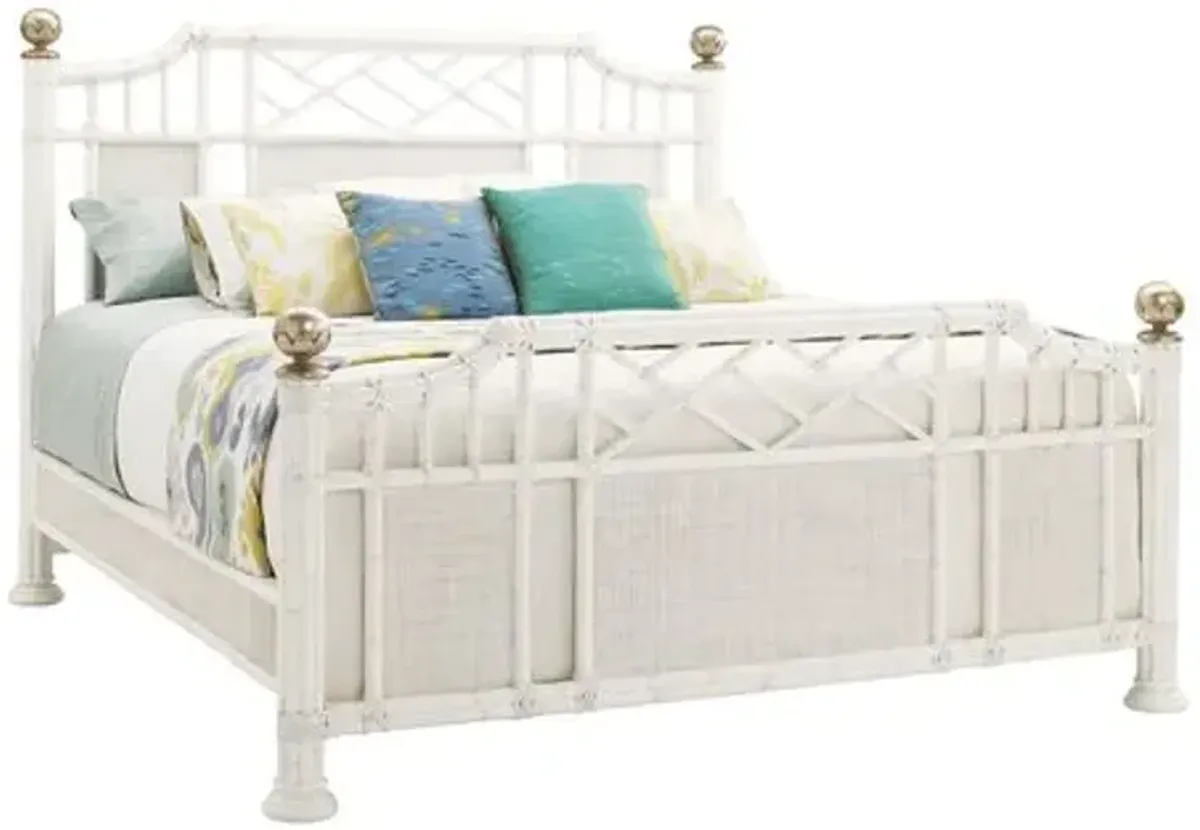 Ivory Key Pritchards Bay Panel Bed - White - Tommy Bahama