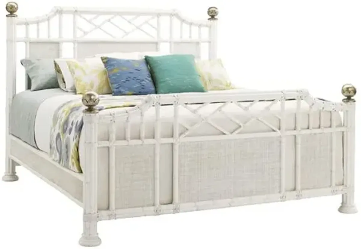 Ivory Key Pritchards Bay Panel Bed - White - Tommy Bahama