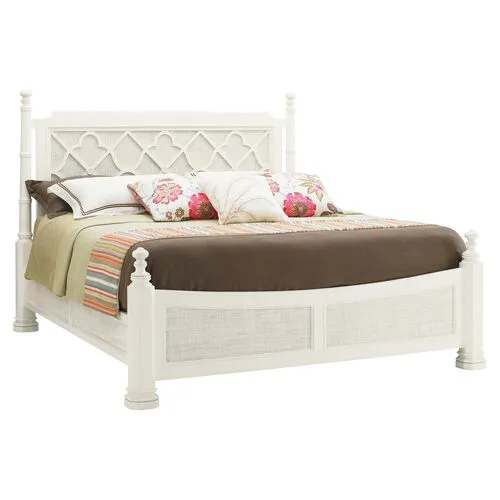 Ivory Key Southampton Adjustable Poster Bed - White - Tommy Bahama