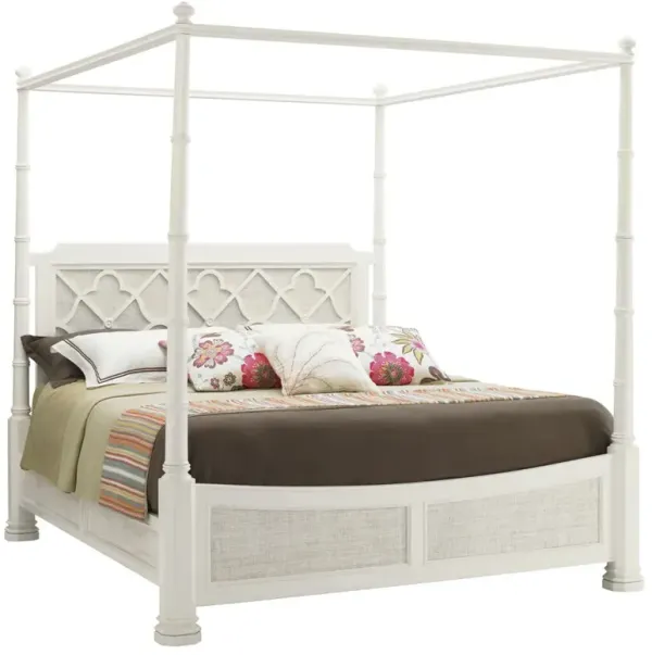 Ivory Key Southampton Adjustable Poster Bed, White