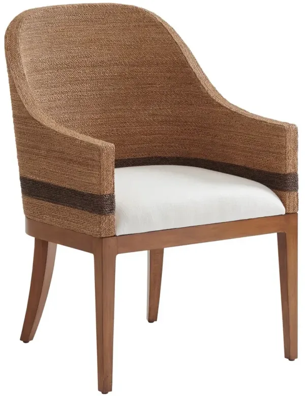 Palm Desert Bryson Woven Armchair, Natural/White