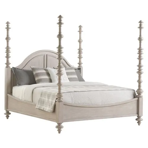 Malibu Heathercliff Adjustable Poster Bed - Warm Taupe - Barclay Butera - Beige