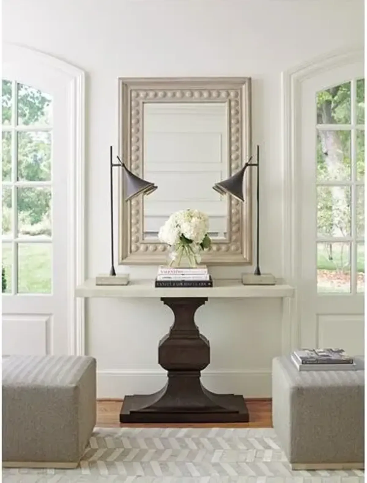 Malibu Las Flores Wall Mirror - Warm Taupe - Barclay Butera