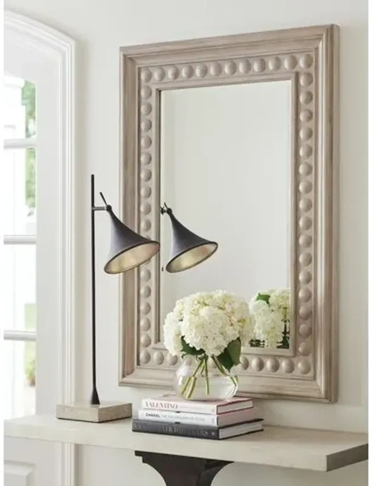 Malibu Las Flores Wall Mirror - Warm Taupe - Barclay Butera