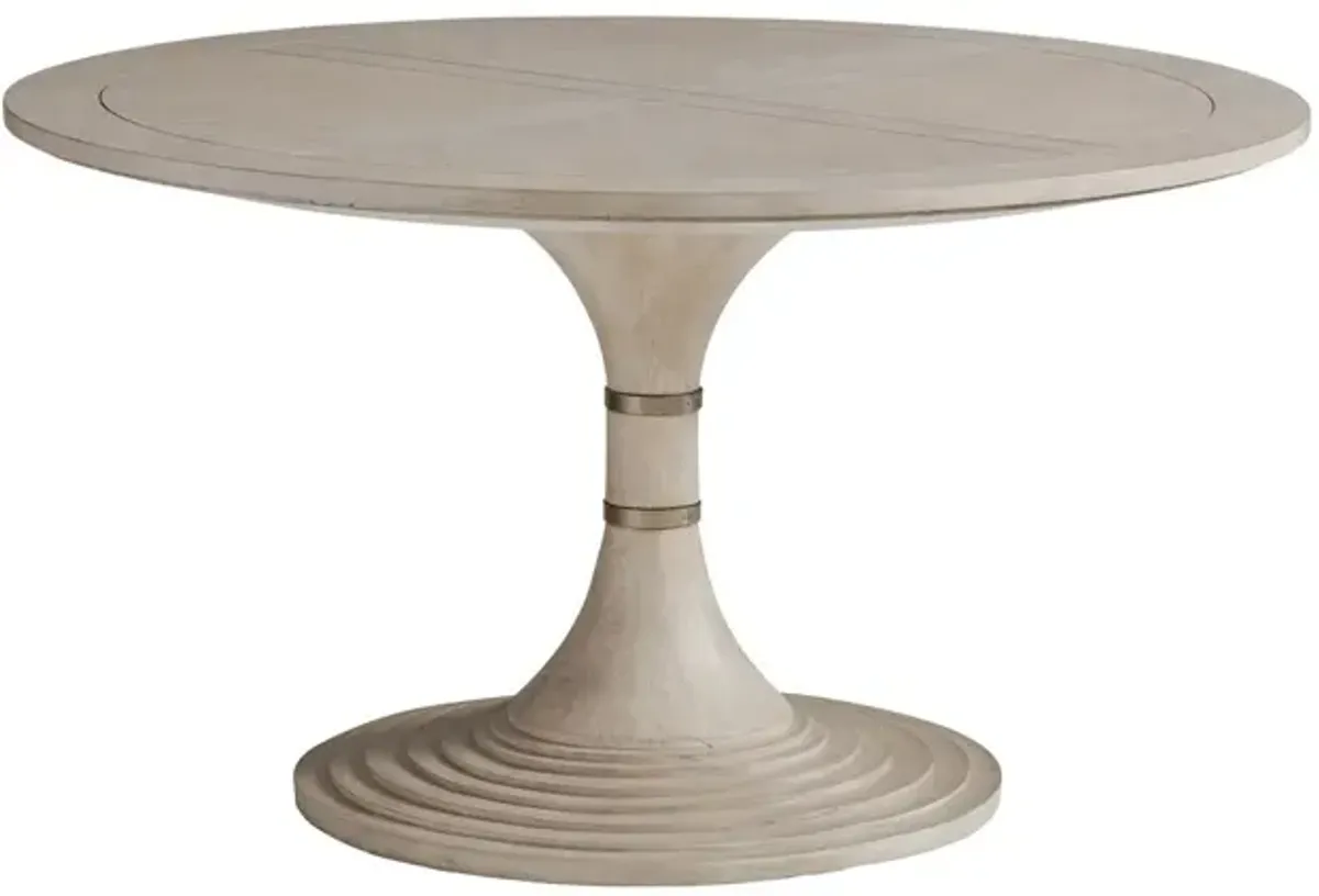 Malibu Topanga 54" Round Dining Table, Warm Taupe