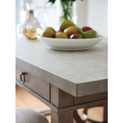 Malibu Seaboard Concrete Top Bistro Table - Warm Taupe - Barclay Butera - Beige