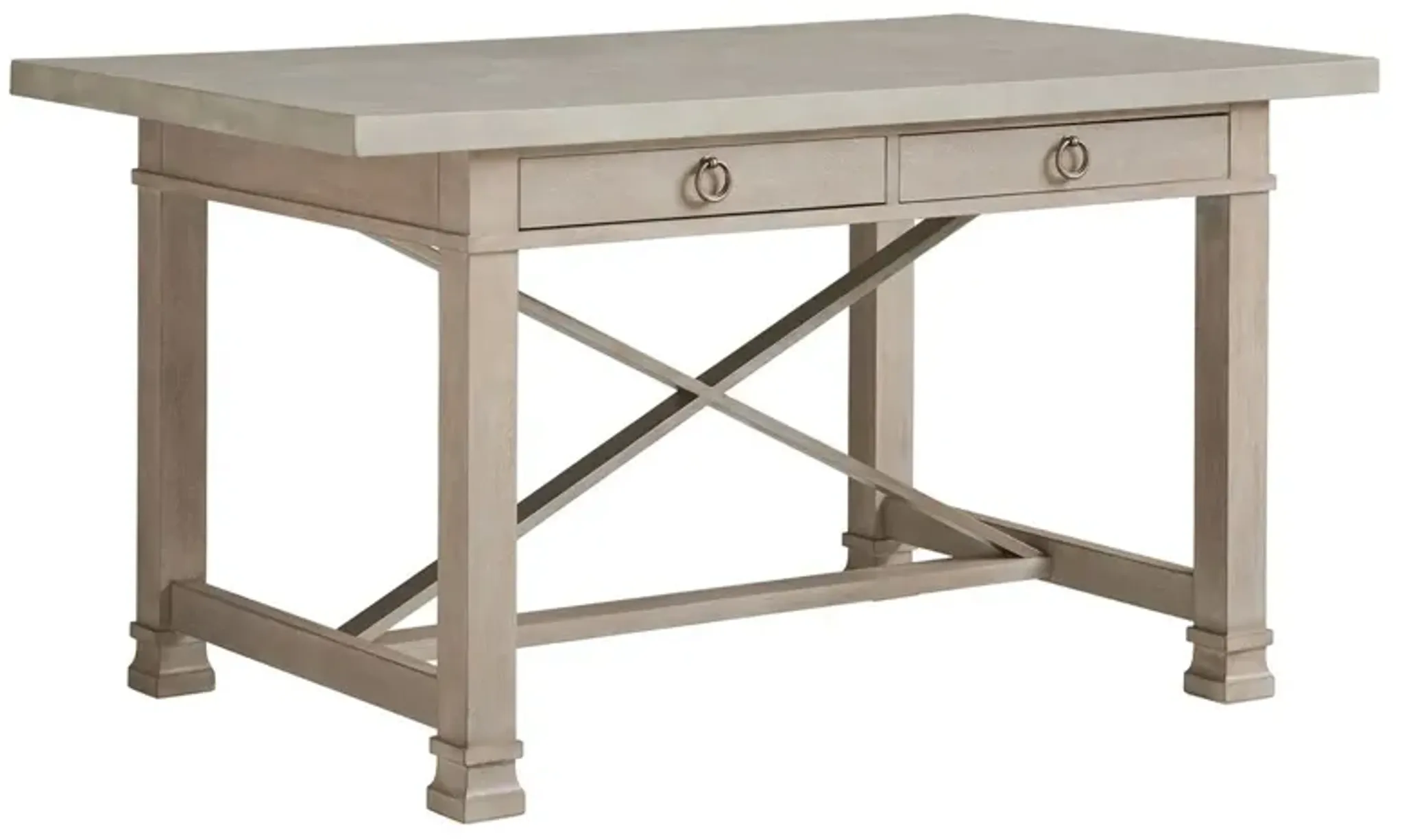 Malibu Seaboard Concrete Top Bistro Table Warm Taupe Barclay Butera ...