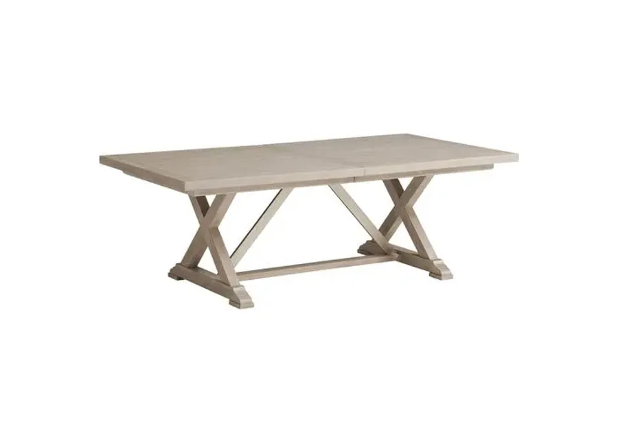 Malibu Rockpoint Rectangular Extension Dining Table - Warm Taupe - Barclay Butera