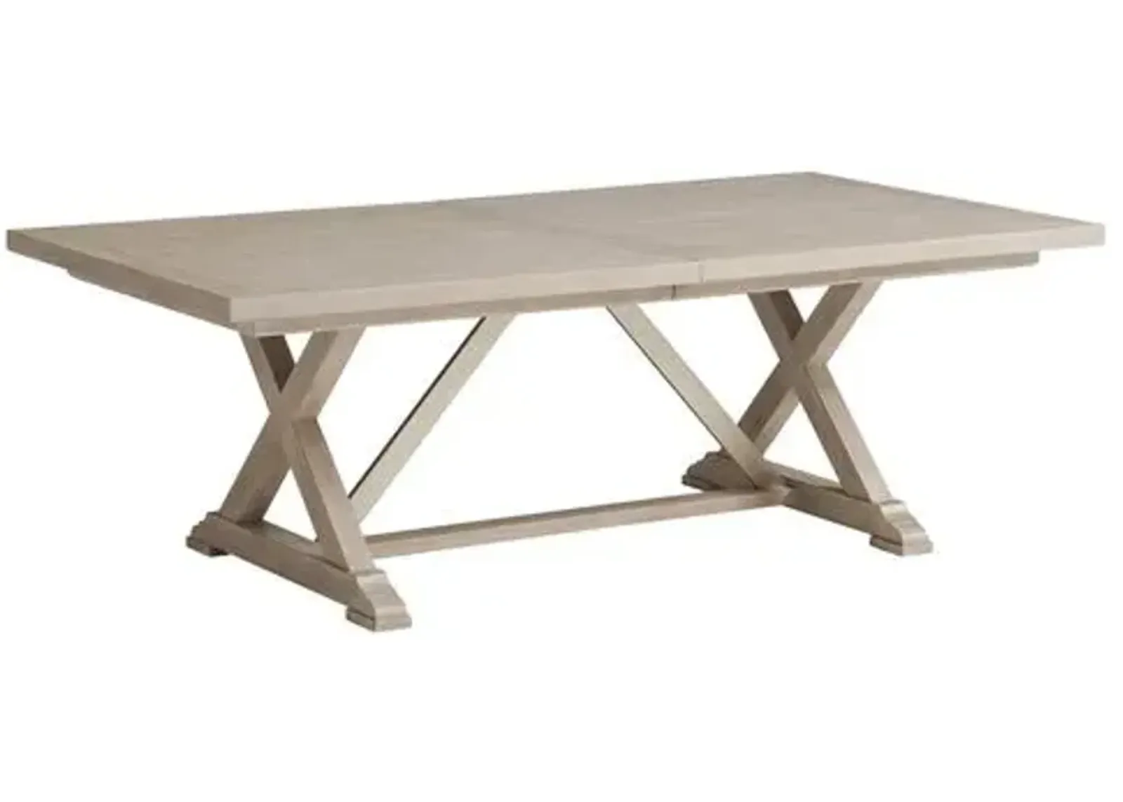 Malibu Rockpoint Rectangular Extension Dining Table - Warm Taupe - Barclay Butera