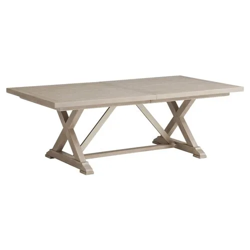 Malibu Rockpoint Rectangular Extension Dining Table - Warm Taupe - Barclay Butera