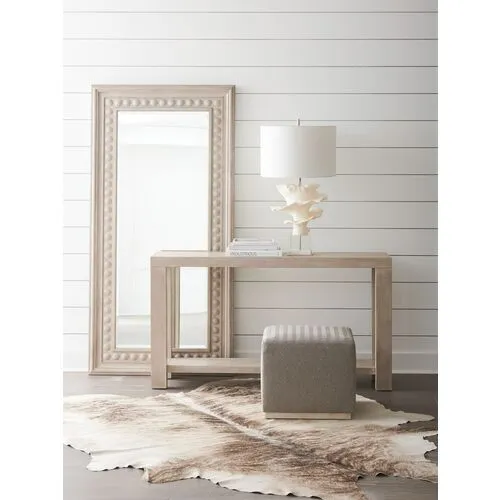 Malibu Carbon Floor Mirror - Warm Taupe - Barclay Butera - Beige