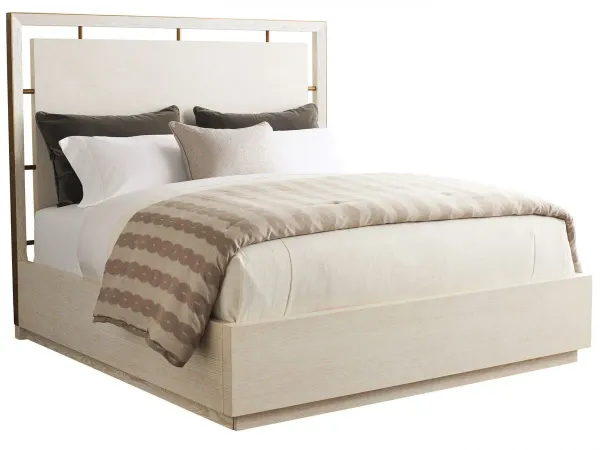 Carmel Post Ranch Panel Bed, Winter-White