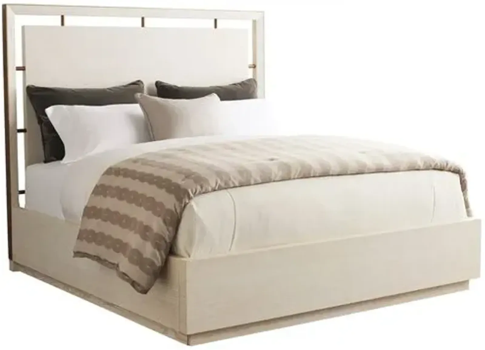 Carmel Post Ranch Panel Bed - Winter-White - Barclay Butera